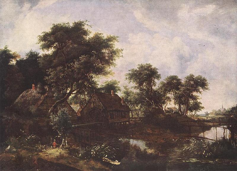 Meindert Hobbema The Watermill Oak oil painting picture